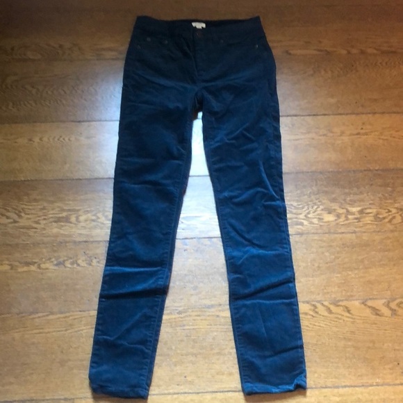 J. Crew Factory Stretch Velvet Skinny Jean 25 - Picture 1 of 4